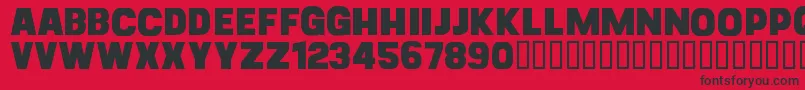 CfgoliathdemoRegular Font – Black Fonts on Red Background