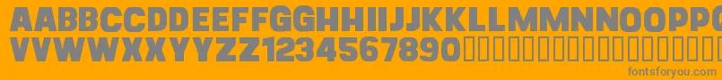 CfgoliathdemoRegular Font – Gray Fonts on Orange Background