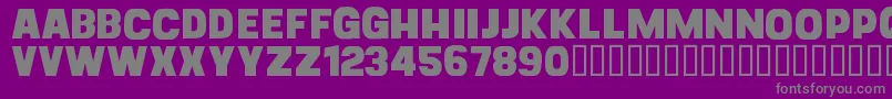 フォントCfgoliathdemoRegular – 紫の背景に灰色の文字