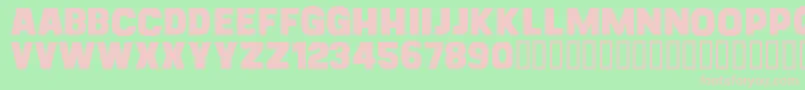 CfgoliathdemoRegular Font – Pink Fonts on Green Background