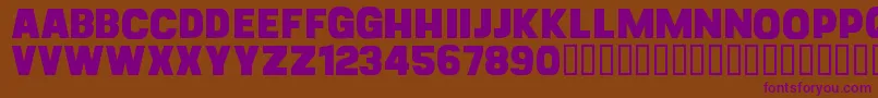 CfgoliathdemoRegular Font – Purple Fonts on Brown Background