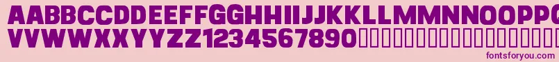 CfgoliathdemoRegular Font – Purple Fonts on Pink Background