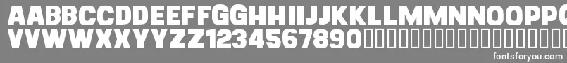 フォントCfgoliathdemoRegular – 灰色の背景に白い文字