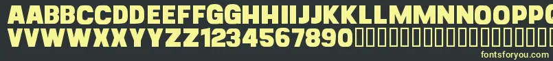 CfgoliathdemoRegular Font – Yellow Fonts on Black Background