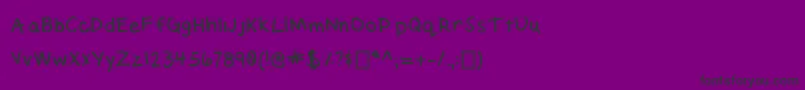 Więcej informacji o czcionce ElizabethHandwriting Czcionka ElizabethHandwriting – czarne czcionki na fioletowym tle