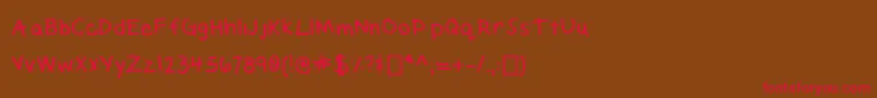 ElizabethHandwriting Font – Red Fonts on Brown Background