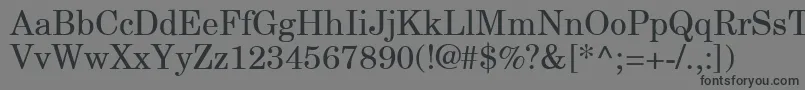 NewCenturySchlbkGreekUpright Font – Black Fonts on Gray Background