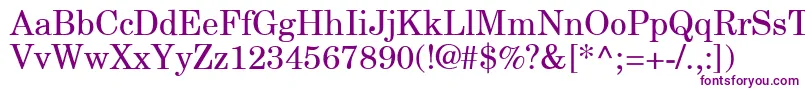 NewCenturySchlbkGreekUpright-fontti – violetit fontit valkoisella taustalla