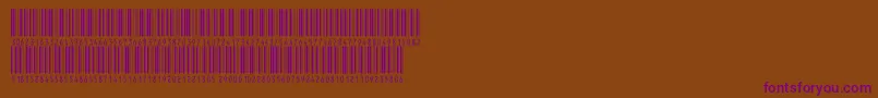 Inthrp48dmtt Font – Purple Fonts on Brown Background