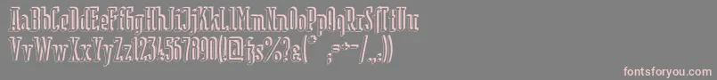 BerlinEmailSerifShadow Font – Pink Fonts on Gray Background