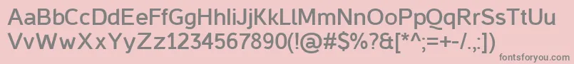 CasperBold Font – Gray Fonts on Pink Background