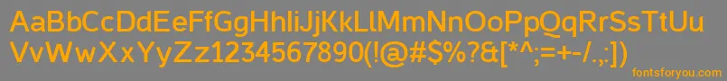 CasperBold Font – Orange Fonts on Gray Background