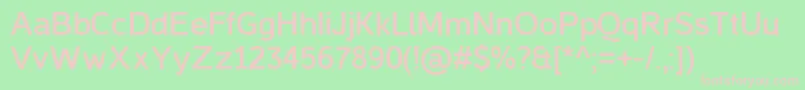 CasperBold Font – Pink Fonts on Green Background