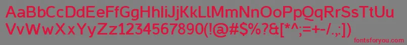 CasperBold Font – Red Fonts on Gray Background