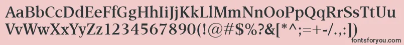 EsperantoSemibold Font – Black Fonts on Pink Background