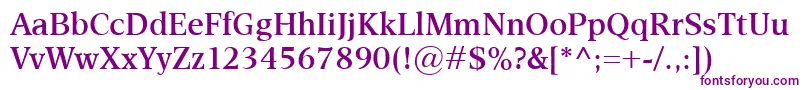 EsperantoSemibold Font – Purple Fonts on White Background