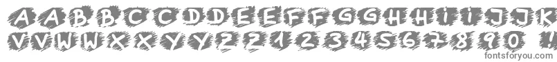 フォントBoringlesson – 白い背景に灰色の文字