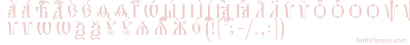 Saiba mais sobre a fonte HirmosCapsUcsSpacedout Fonte HirmosCapsUcsSpacedout – fontes rosa em um fundo branco