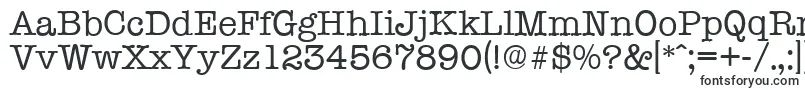 TypewriterserialRegular-fontti – Akriibiset fontit