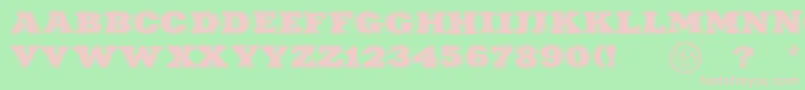 PuchakhonRain Font – Pink Fonts on Green Background