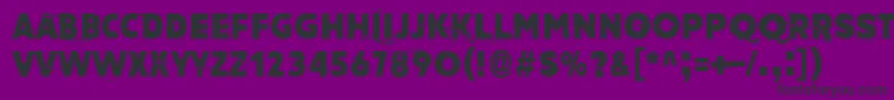 Шрифт AmateurDirty – чёрные шрифты на фиолетовом фоне