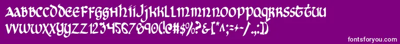 Cryv2c Font – White Fonts on Purple Background