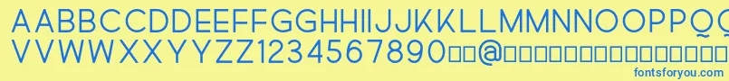 Quick Font – Blue Fonts on Yellow Background