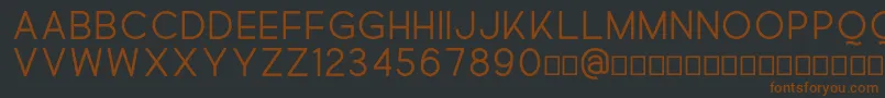 Quick Font – Brown Fonts on Black Background