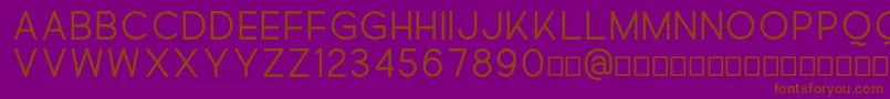 Quick Font – Brown Fonts on Purple Background