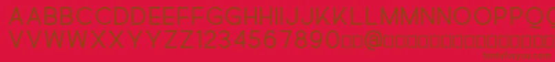 Quick Font – Brown Fonts on Red Background