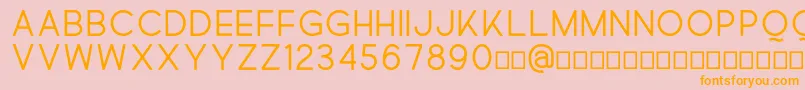 Quick Font – Orange Fonts on Pink Background