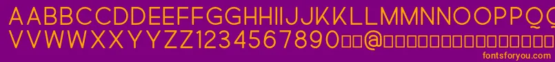 Quick Font – Orange Fonts on Purple Background