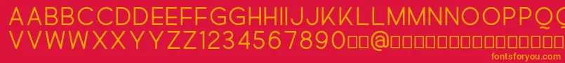 Quick Font – Orange Fonts on Red Background