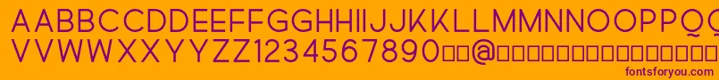 Quick Font – Purple Fonts on Orange Background