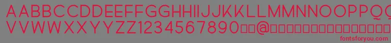 Quick Font – Red Fonts on Gray Background