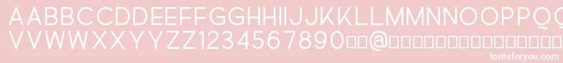 Quick Font – White Fonts on Pink Background
