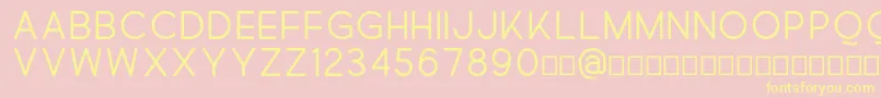 Quick Font – Yellow Fonts on Pink Background