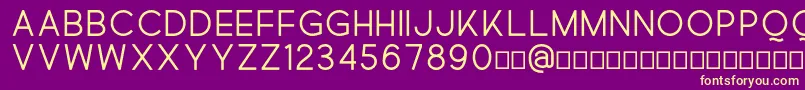 Quick Font – Yellow Fonts on Purple Background