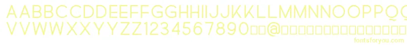 Quick Font – Yellow Fonts on White Background