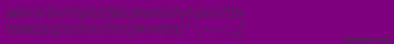 LinotypesunburstwestRegular Font – Black Fonts on Purple Background