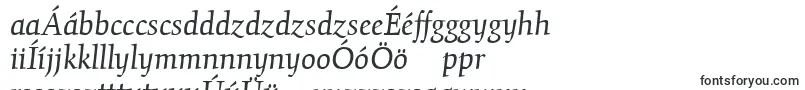 Шрифт GilgameshBookItalicPlain – венгерские шрифты