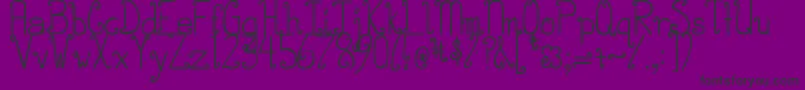 DjbCurlieWurlie Font – Black Fonts on Purple Background