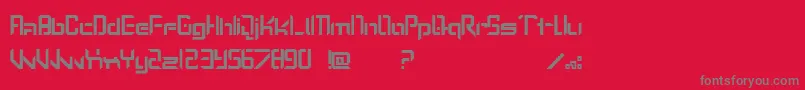 Шрифт Lostp – серые шрифты на красном фоне