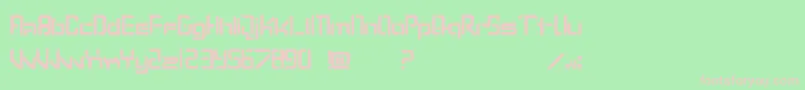 Lostp Font – Pink Fonts on Green Background