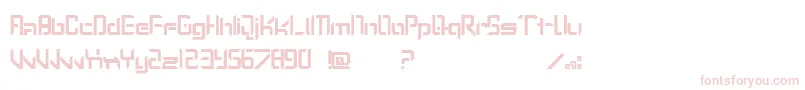 フォントLostp – 白い背景にピンクのフォント