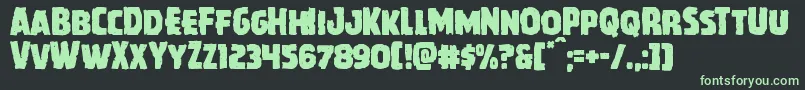 Howlinmad Font – Green Fonts on Black Background