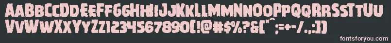 Howlinmad Font – Pink Fonts on Black Background