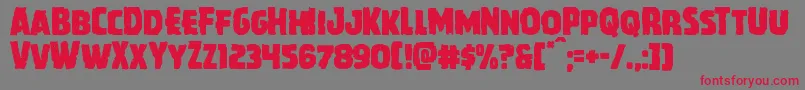 Howlinmad Font – Red Fonts on Gray Background