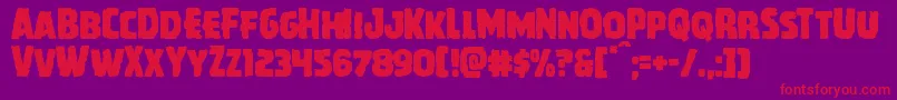 Howlinmad Font – Red Fonts on Purple Background