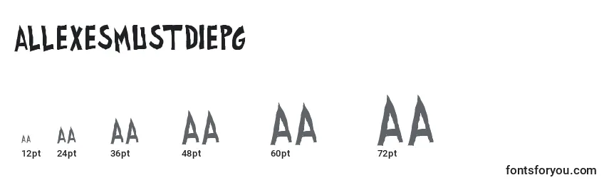 AllExesMustDiePg Font Sizes
